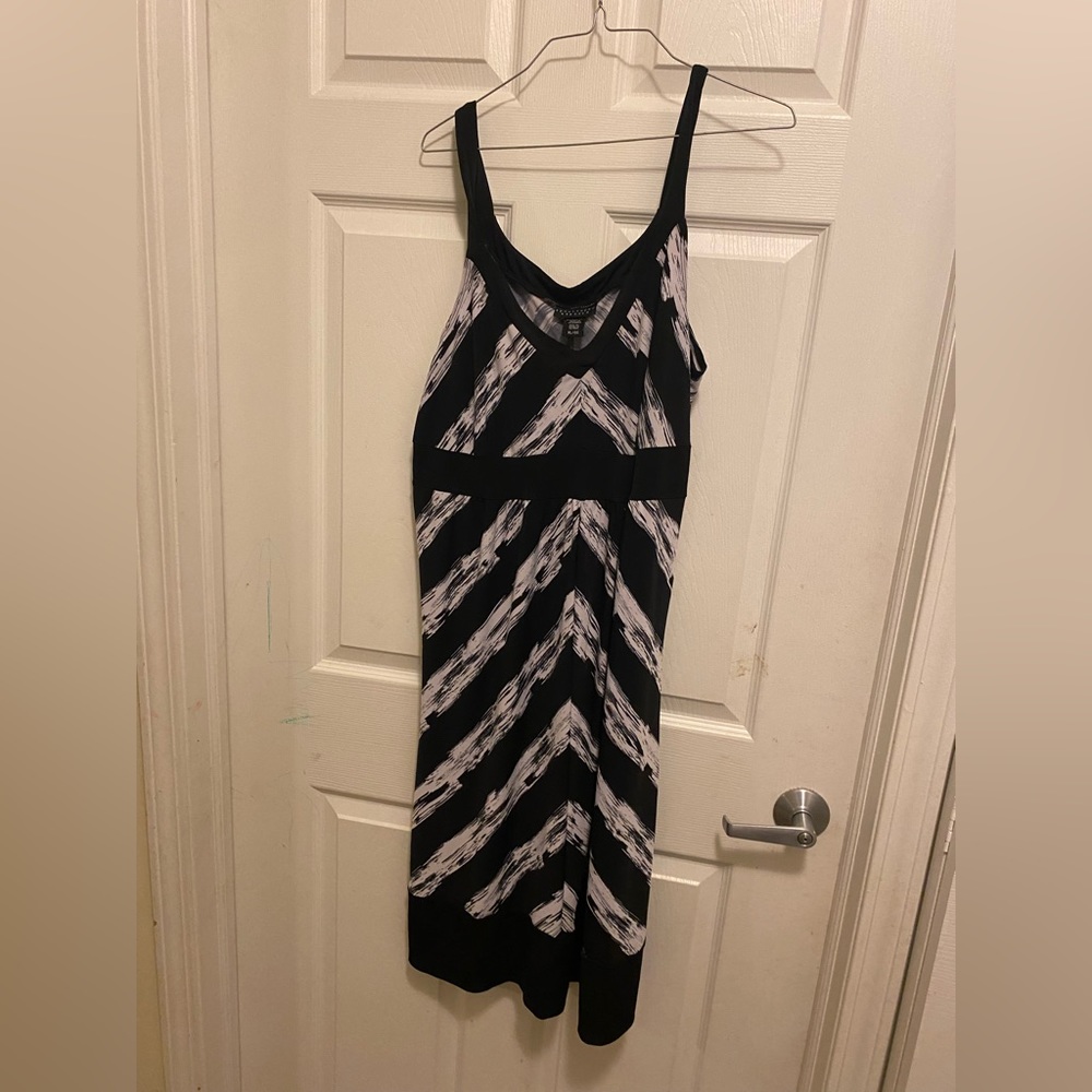 Black and white dress